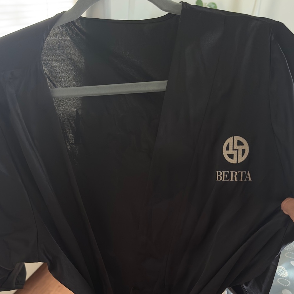 Black Satin Robe